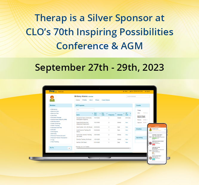 Therap is a silver sponsor at CLO