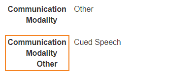 IDF Communication Modality