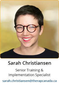 Meet Sarah of Therap Canada to learn more