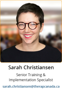 Meet Sarah of Therap Canada to learn more