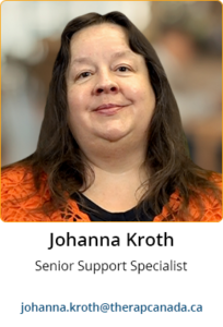 Meet Johanna Kroth of Therap Canada to learn more